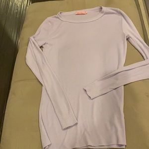 Polkadot england slouchy lavender top